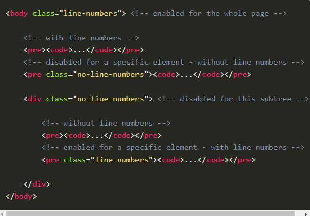 Html code snippet image